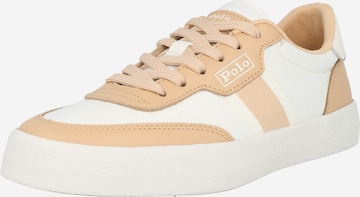 Polo Ralph Lauren - Zapatillas deportivas bajas 'COURT' en beige: frente