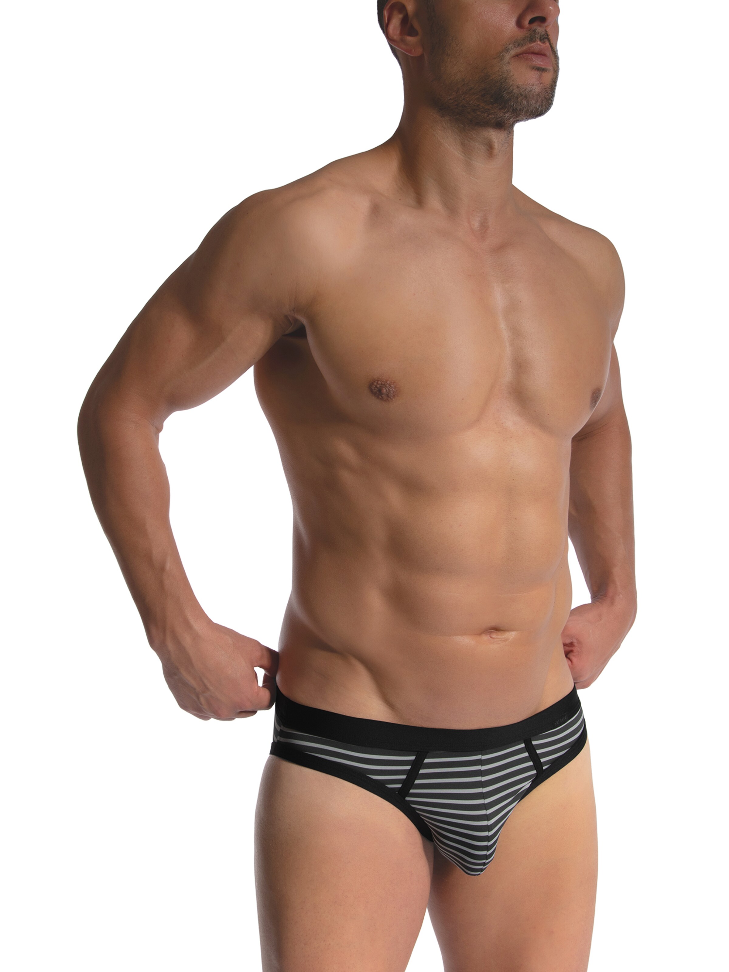 Olaf Benz Panty ' RED2475 Retrobrief ' in Grey: front