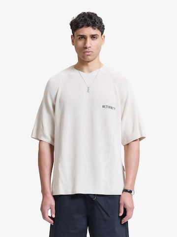 T-Shirt Reternity en beige : devant
