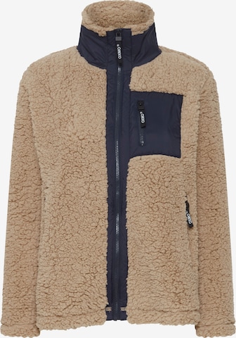 Oxmo Fleece jas in Beige: voorkant