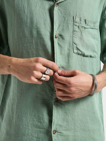 Trendsplant Regular fit Πουκάμισο ' CAP ' σε πράσινο