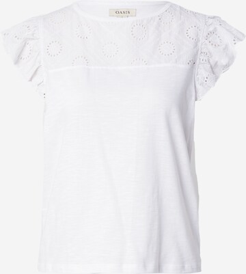 T-shirt Oasis en blanc : devant