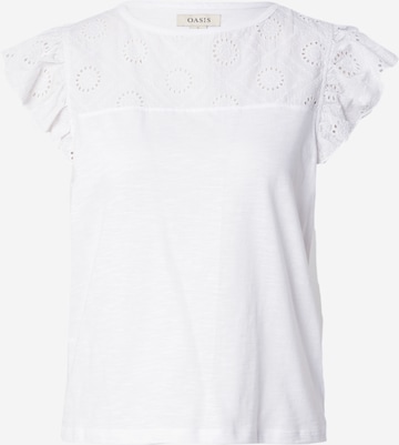 Oasis Shirt in Wit: voorkant