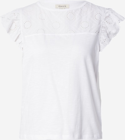 Oasis T-shirt en blanc, Vue avec produit