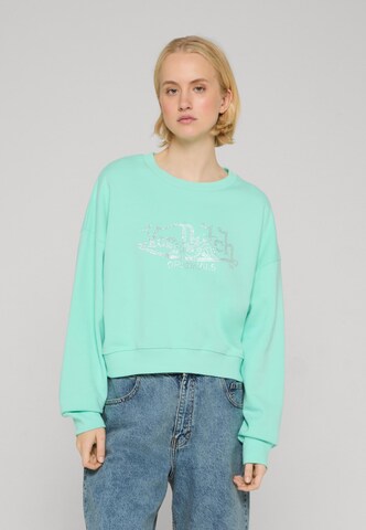 Von Dutch Originals Sweatshirt 'Maina' in Green: front