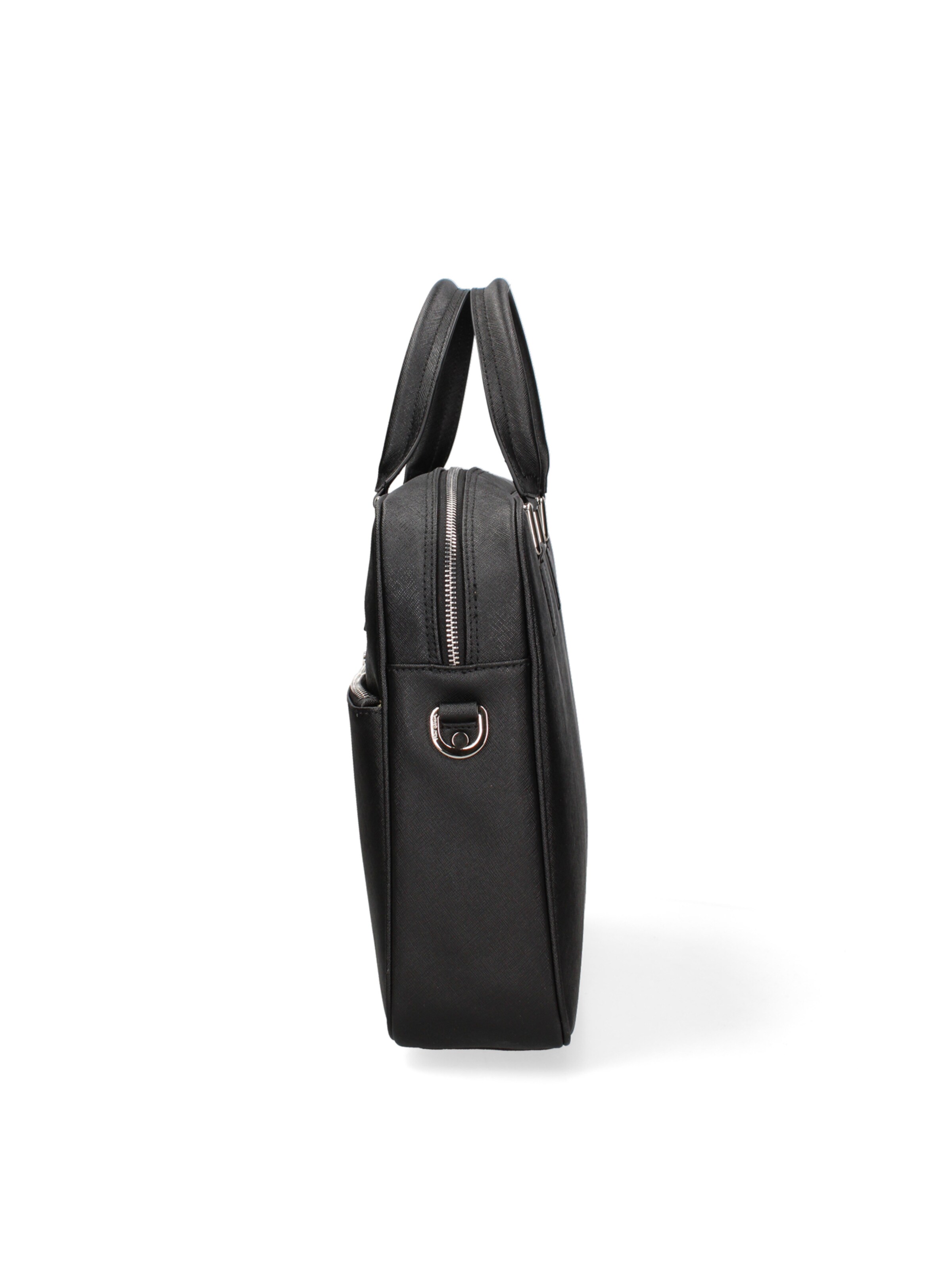 Valigetta ventiquattrore 'Borsa da Lavoro Pierre Cardin Vera Pelle con Zip' di PIERRE CARDIN in nero