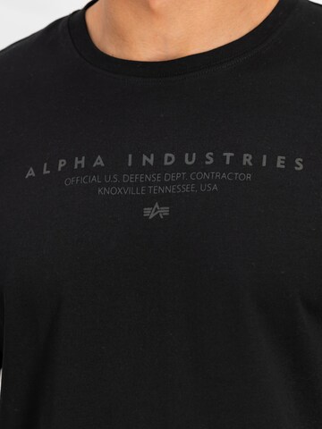 ALPHA INDUSTRIES - Camisa 'Dtm' em preto