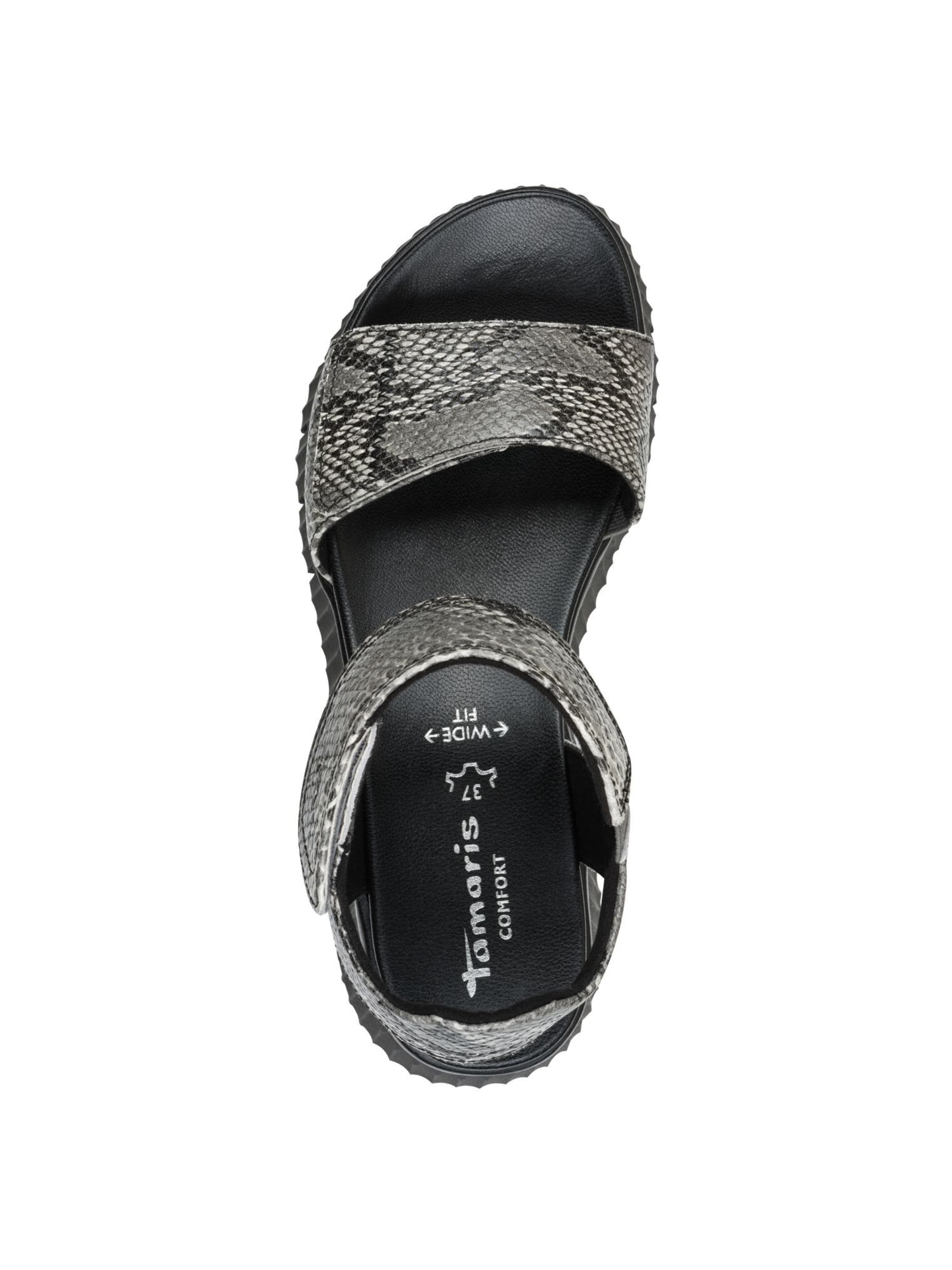 Tamaris Wide Fit Sandals in Grey