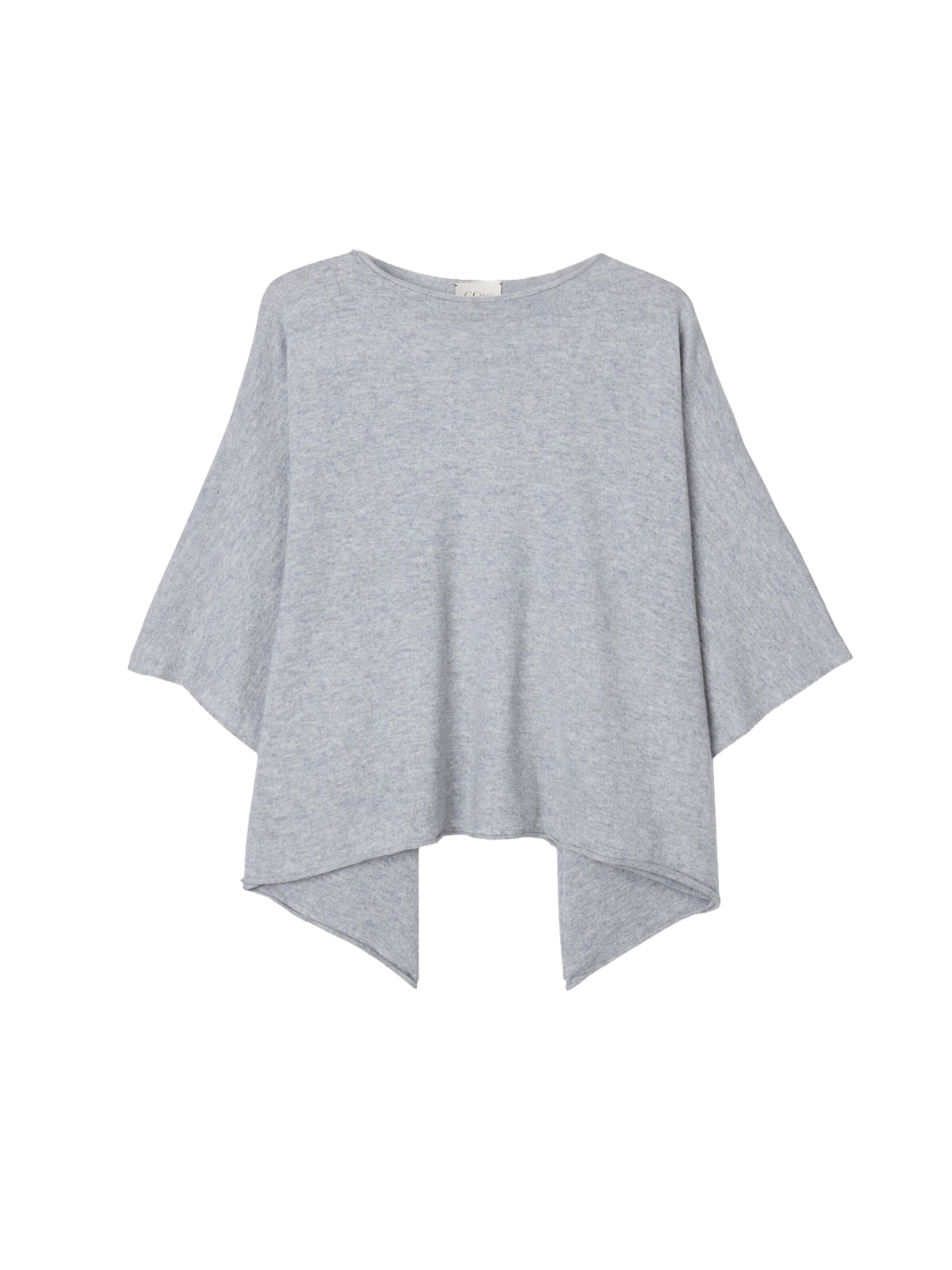GOBI Cashmere Pullover 'Women's Timeless Knitted Poncho'‌‌‌‌‌ in M-L in graumeliert, Produktansicht