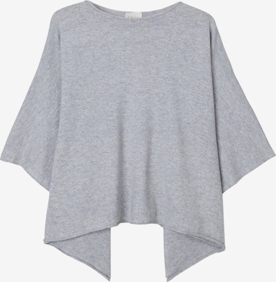 GOBI Cashmere Pullover 'Women's Timeless Knitted Poncho' in M-L in graumeliert, Produktansicht