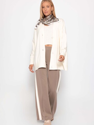 SASSYCLASSY Oversizestrickjacke‌‌‌‌ in Weiß