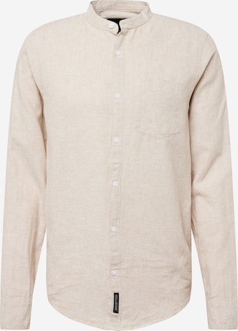 HOLLISTER Regular fit Button Up Shirt in Brown: front