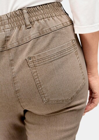 Goldner Regular Jeans 'MARTHA' in Beige