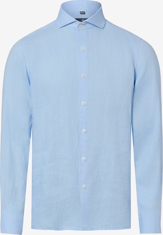 Chemise Nils Sundström en bleu : devant