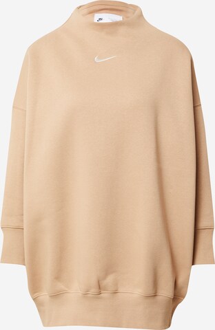 Nike Sportswear Sweatshirt in Beige: front