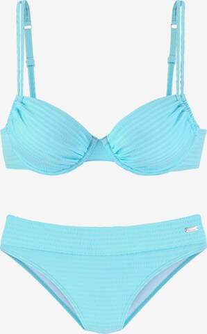 VENICE BEACH Bikini in Blau: predná strana