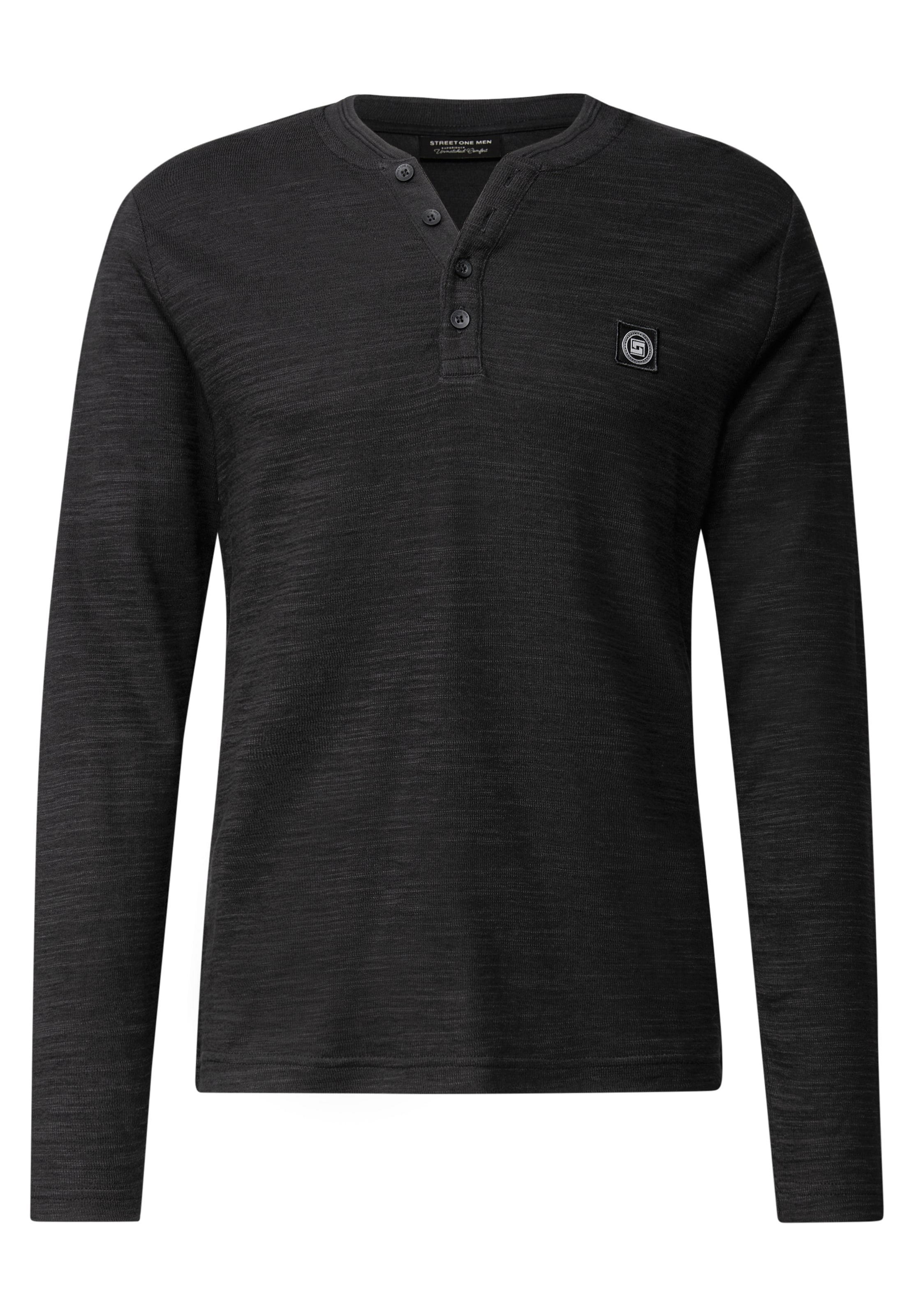 Street One MEN Pullover in Schwarz: Vorderseite