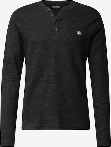 Street One MEN Pullover in Schwarz: Vorderseite