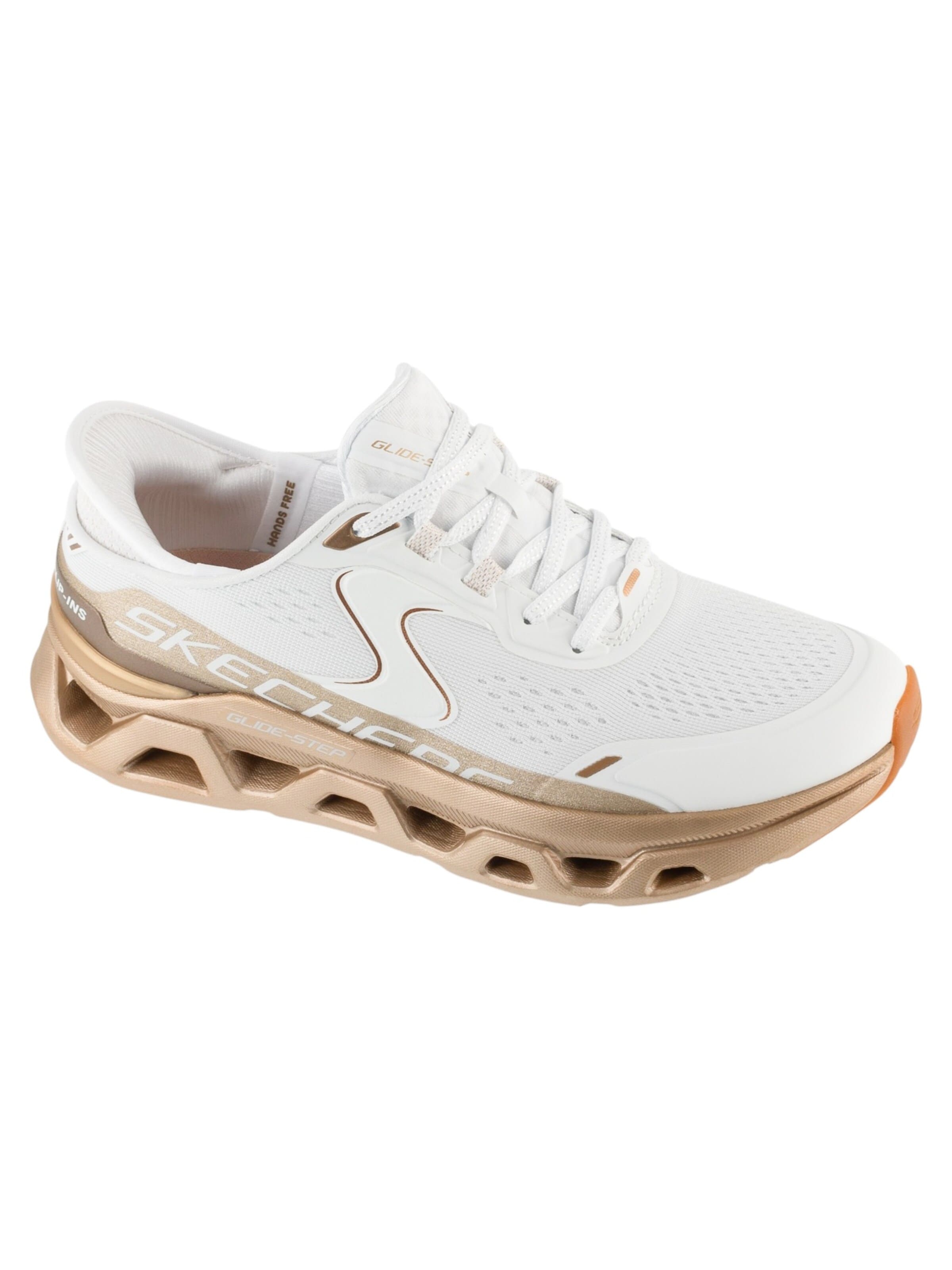 Baskets basses 'Slip-Ins: Glide-Step Altus - Starlight Shine' SKECHERS en blanc : devant