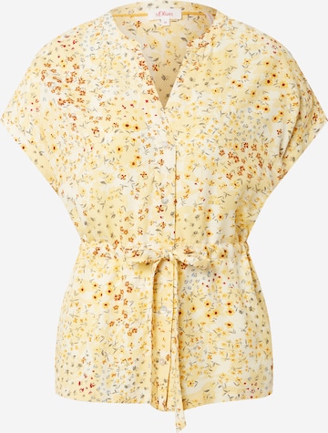 s.Oliver Blouse in Yellow: front