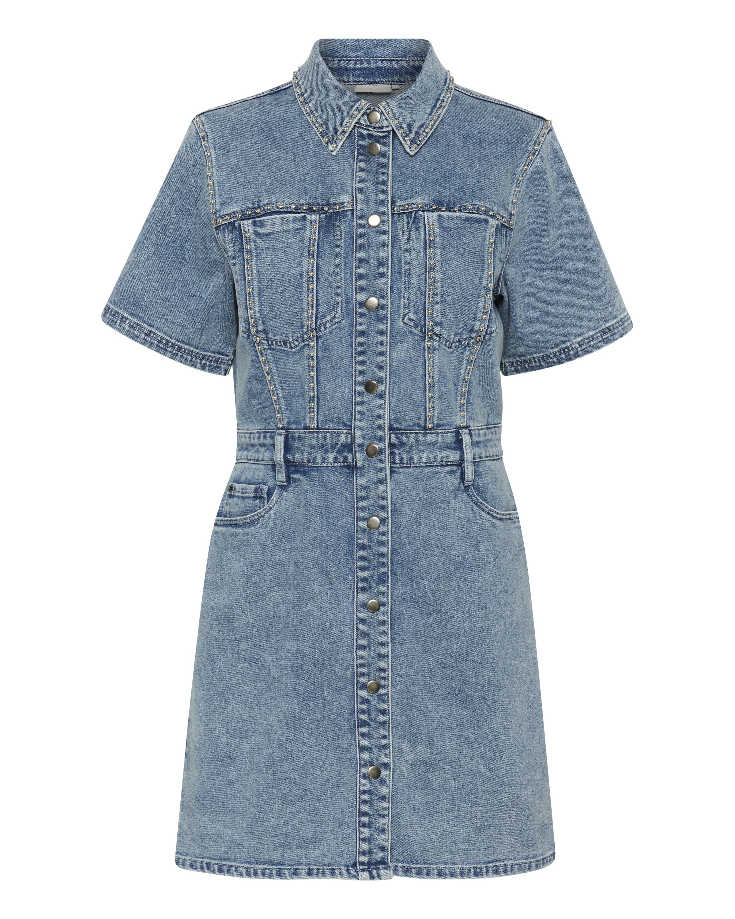 Kaffe Blousejurk 'Doriana' in Blauw: voorkant