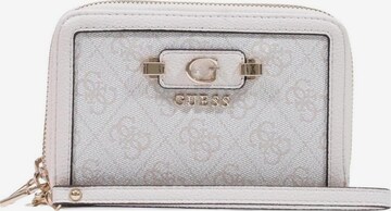 Portamonete 'COLEEN LOGO SML ZIP SWSG97 49164' di GUESS in bianco: frontale