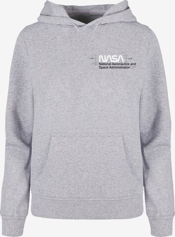 Merchcode Sweatshirt 'NASA - Aeronautics' in Grau: predná strana