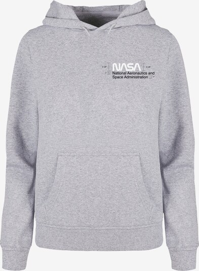 Merchcode Sweatshirt 'NASA - Aeronautics' in grau / schwarz / weiß, Produktansicht