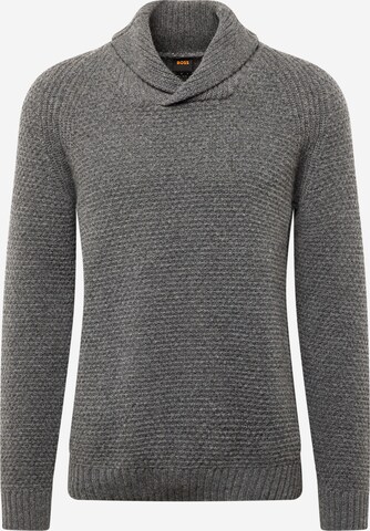 BOSS Sweater 'Amado' in Grey: front