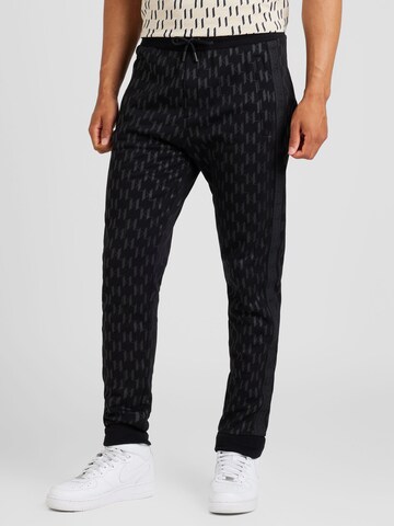 Effilé Pantalon Karl Lagerfeld en noir : devant