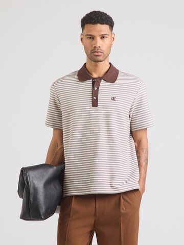 Calvin Klein Poloshirt in Braun: Vorderseite