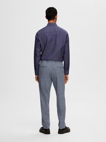 SELECTED HOMME Slim fit Pleated Pants 'Liam' in Blue