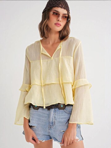 Camicia da donna 'Blusen' di MixRay in giallo