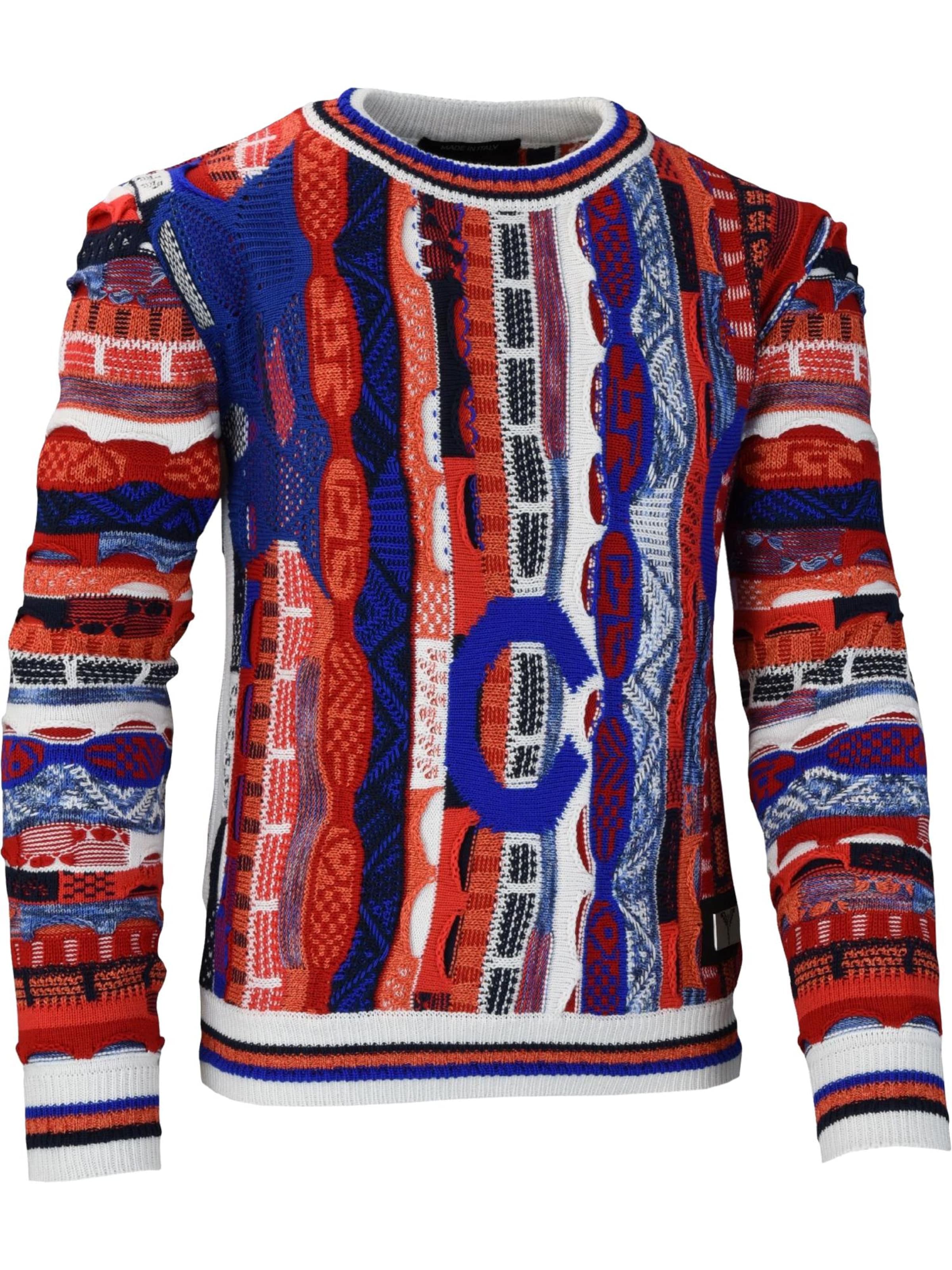 Pull-over 'Casatta' Carlo Colucci en mélange de couleurs : devant