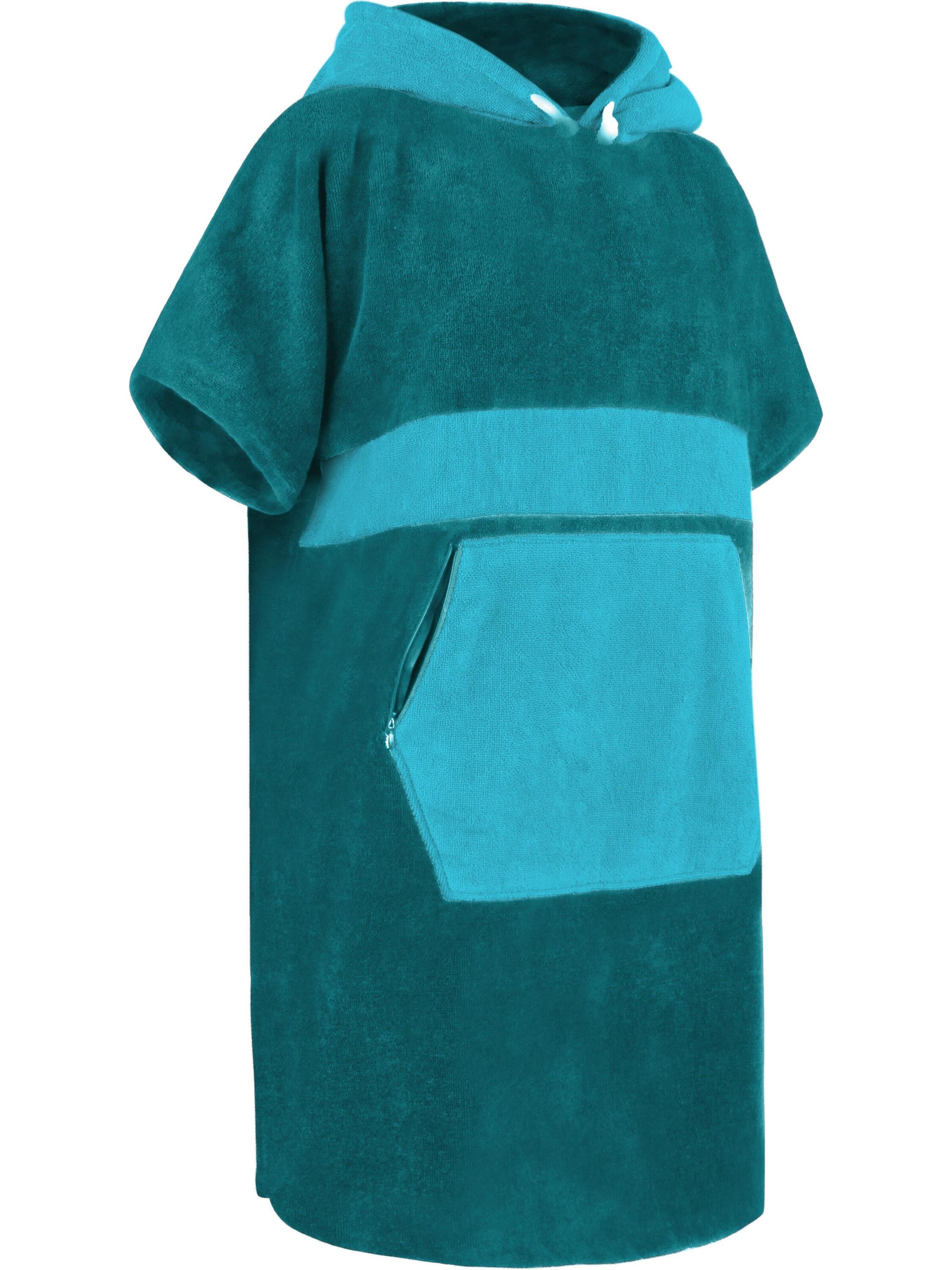 normani Badeponcho in Blau