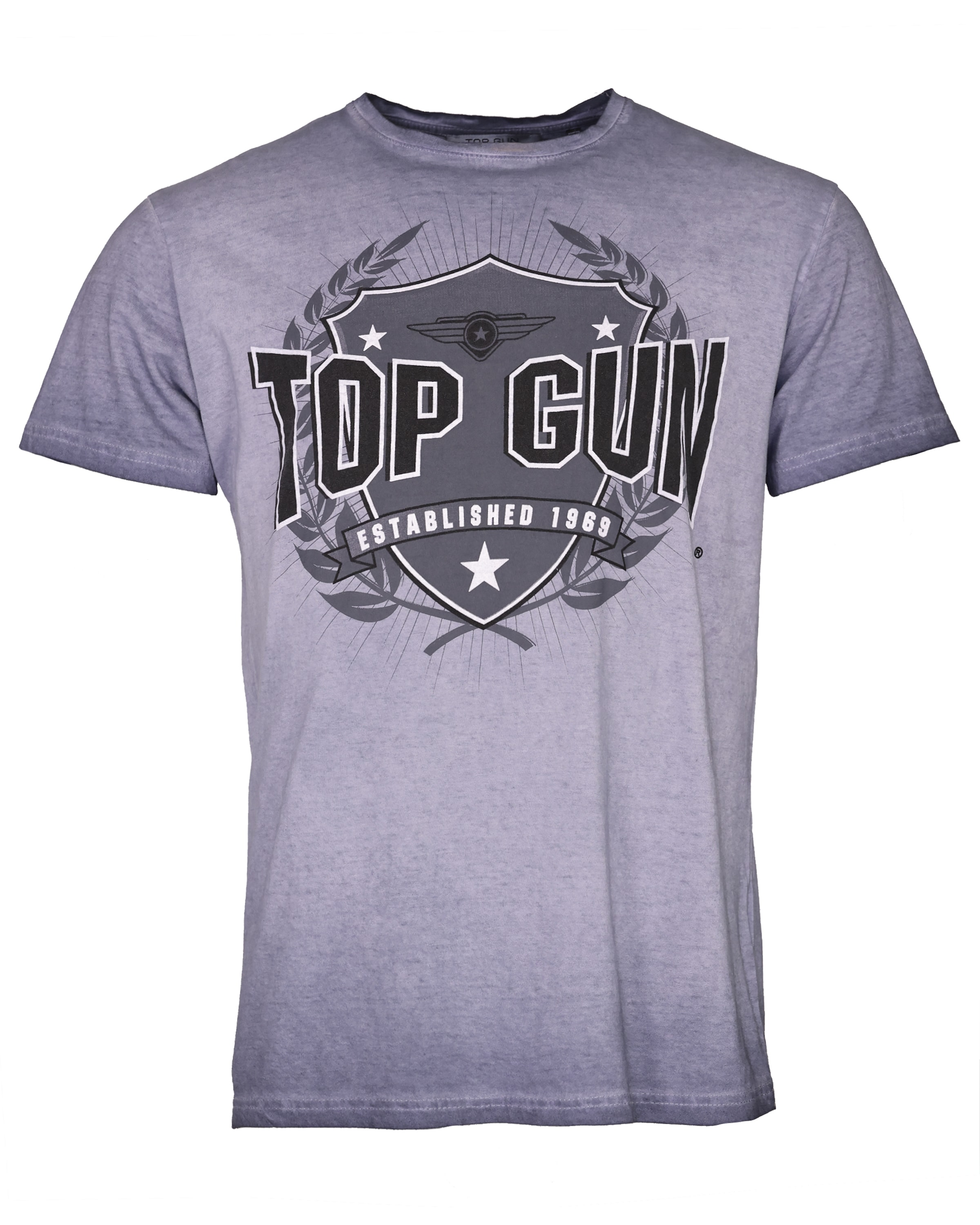 TOP GUN Shirt in Lila: voorkant