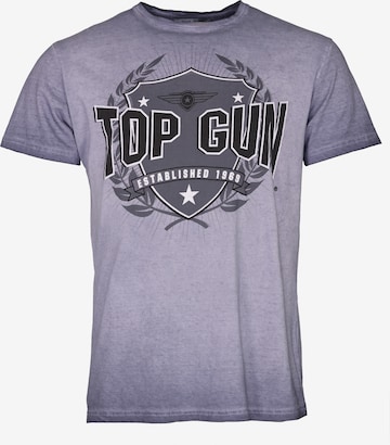 TOP GUN Shirt in Lila: voorkant