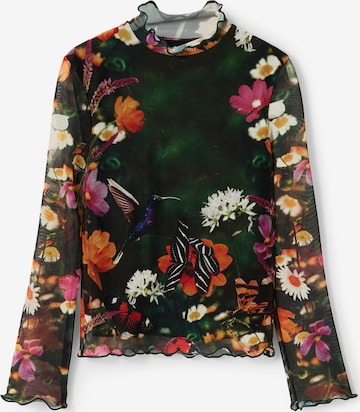 Desigual Póló 'FLORA' - zöld: elől