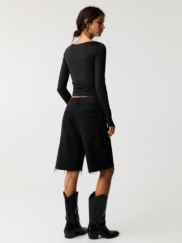 Pull&Bear Koszulka w kolorze czarny