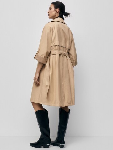 Pull&Bear Prechodný kabát - Béžová
