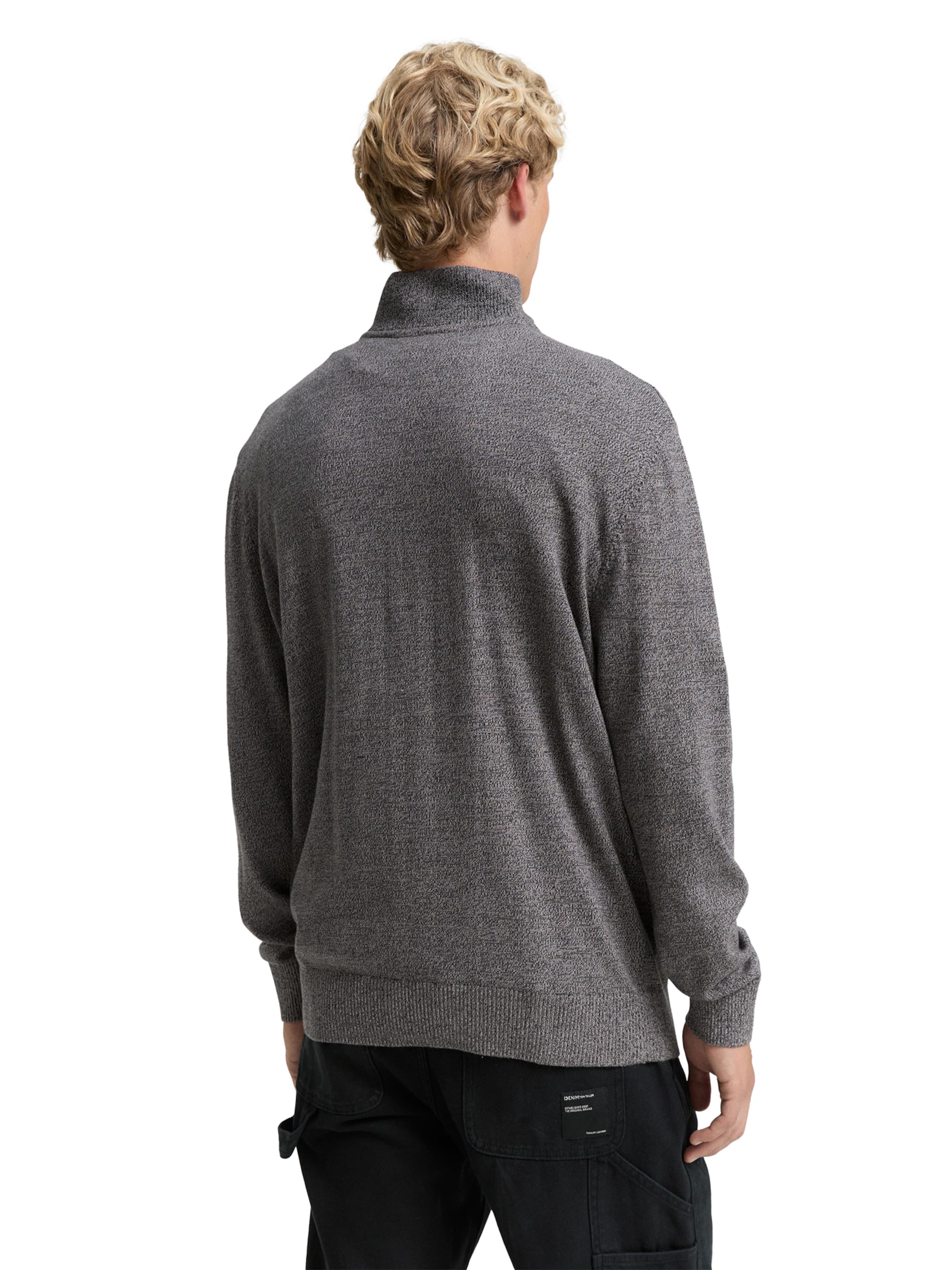 TOM TAILOR DENIM Sweater in Grey