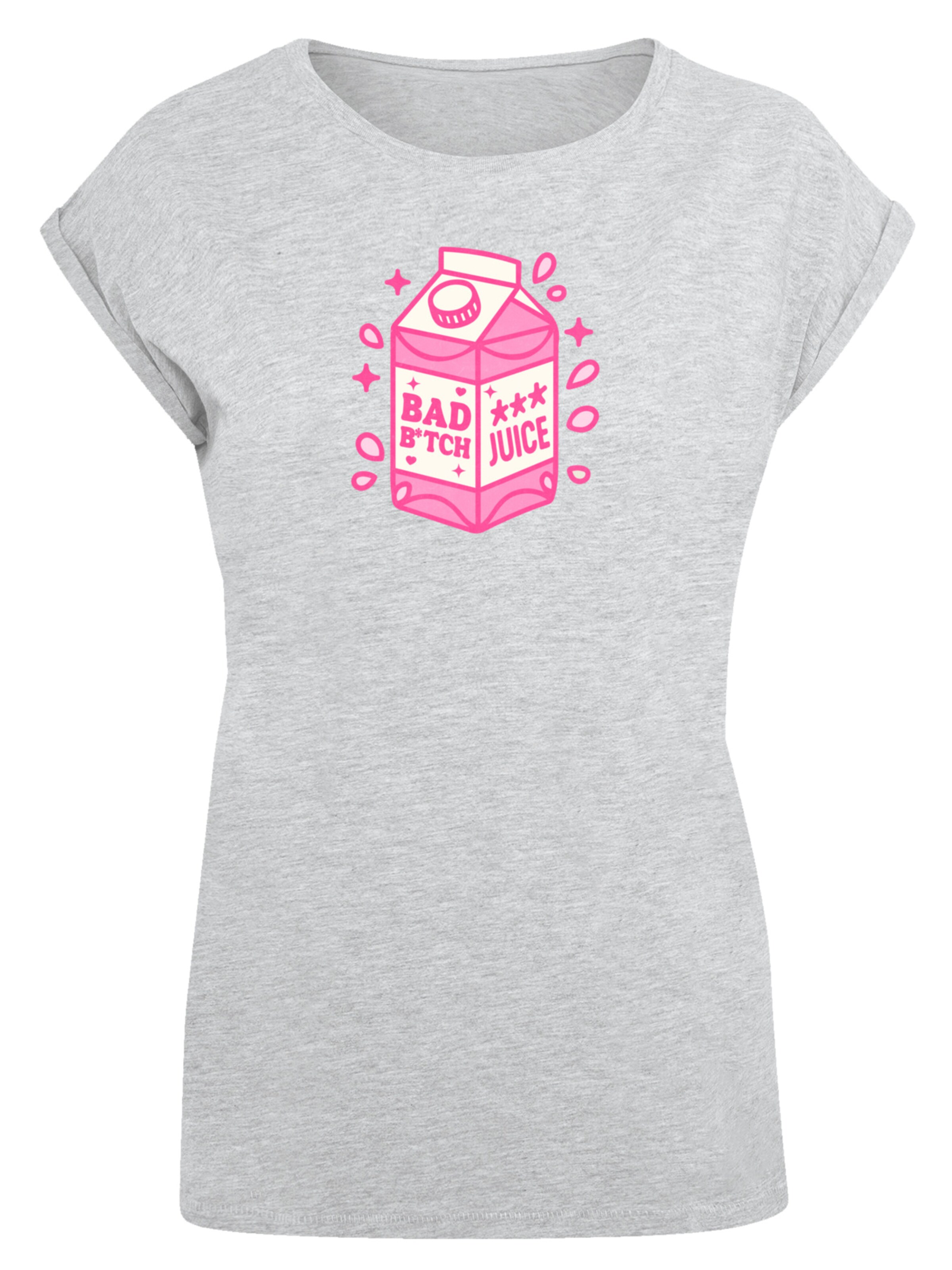 T-shirt 'Internationaler Frauentag: Girl-Power-Design' F4NT4STIC en gris : devant
