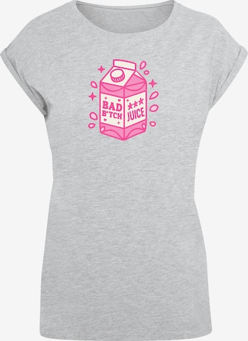 T-shirt 'Internationaler Frauentag: Girl-Power-Design' F4NT4STIC en gris : devant