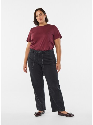 Zizzi Shirt 'Charlin' in Red