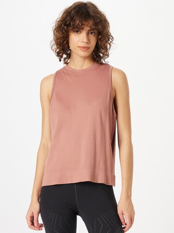 Athlecia Sports Top 'Laimeia' in Brown: front