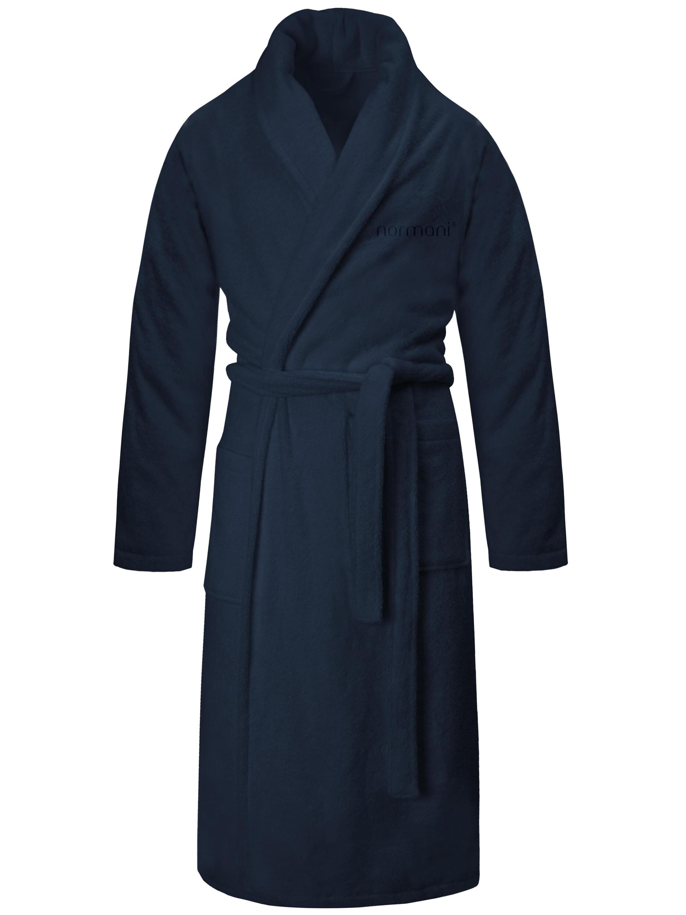 normani Bathrobe long in Blue: front
