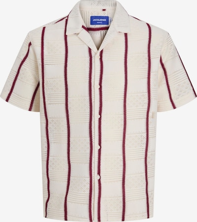 JACK & JONES Paita 'JORDia' värissä viininpunainen / offwhite, Tuotenäkymä