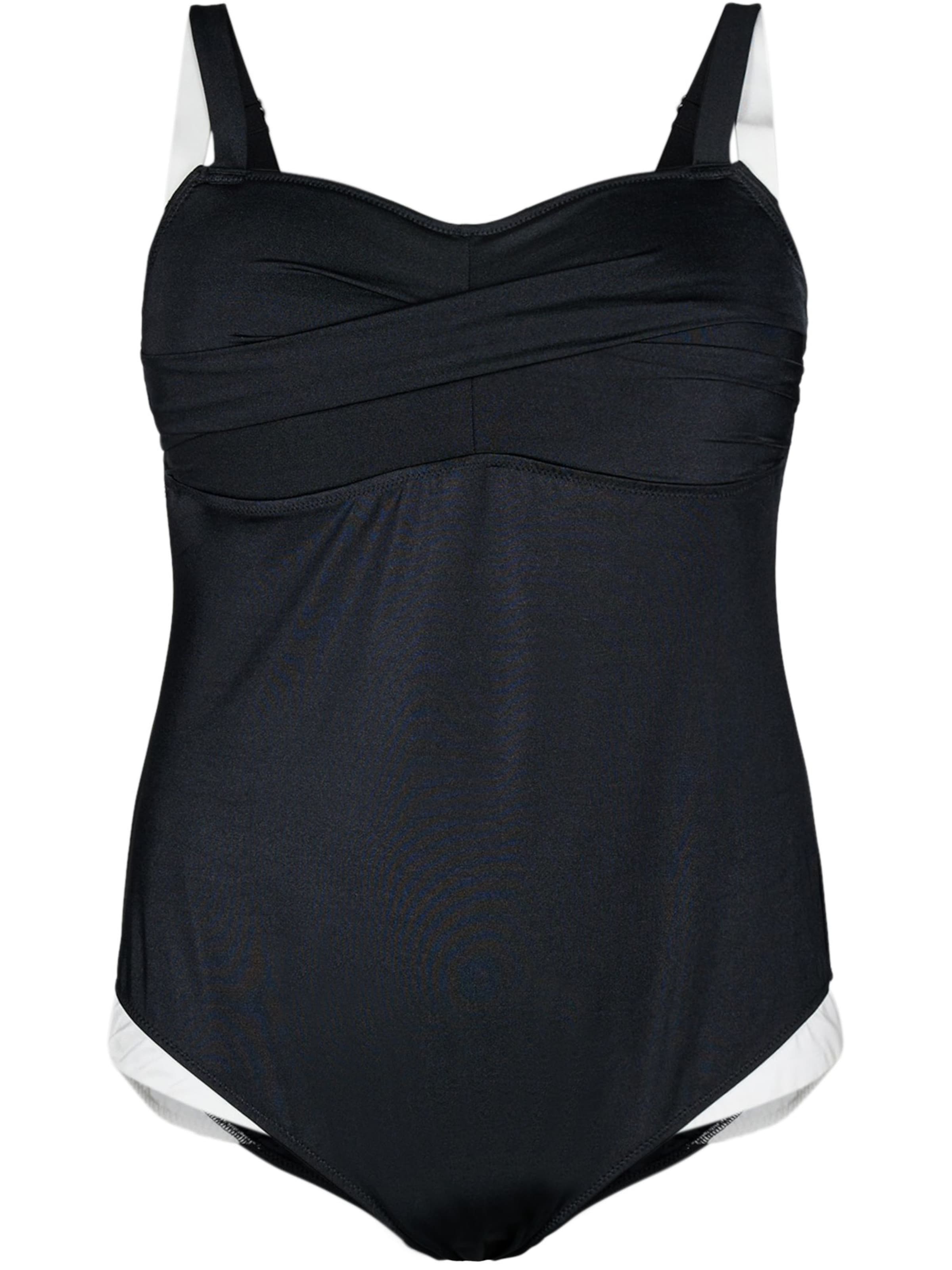 Swim by Zizzi Balkonetová Plavky 'Svera' – černá: přední strana