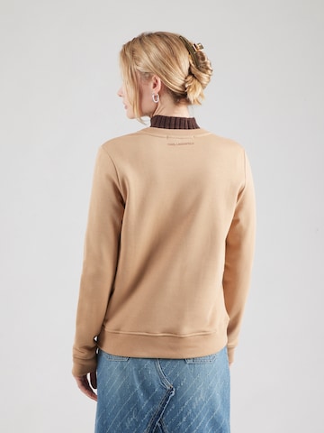 Sweat-shirt 'ESSENTIAL' Karl Lagerfeld en marron : derrière