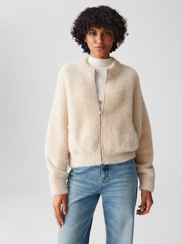 Cardigan 'Dores' OPUS en beige : devant